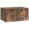 vidaXL Mobile Porta TV da Muro Rovere Fumo 59,5 x 41 x 30 cm