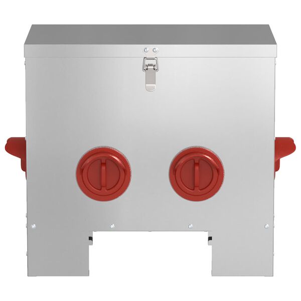 vidaXL Feeder per pollo Argento 40,5 x 25 x 38 cm Acciaio zincato