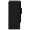 vidaXL Armadietto a muro Rovere nero 60 x 31 x 70 cm Legno multistrato