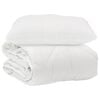 vidaXL Piumone con cuscino 2 pcs Bianco Microfibra