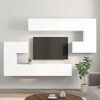 vidaXL Set Mobili Porta TV 10 pz Bianco in Legno Multistrato
