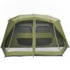 vidaXL Tenda Campeggio 10 Persone Verde Rilascio Rapido Impermeabile