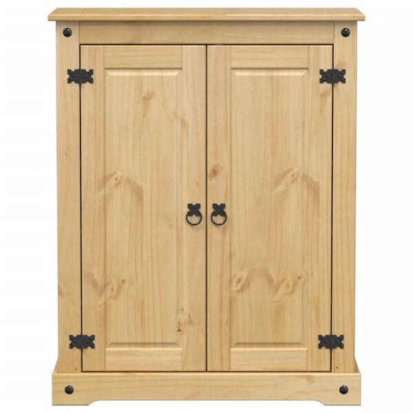 vidaXL Scarpiera Corona 86x38,5x108 cm in Legno Massello di Pino