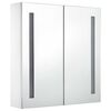 vidaXL Armadietto Bagno con Specchio e LED 60x14x62 cm