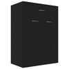 vidaXL Scarpiera Nera 60x35x84 cm in Legno Multistrato