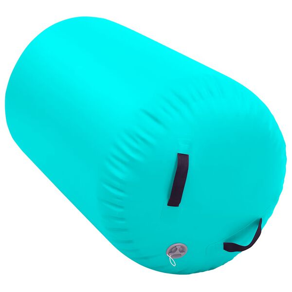 vidaXL Rullo da Ginnastica Gonfiabile con Pompa 100x60 cm in PVC Verde