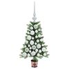 vidaXL Albero di Natale con 150 LED con supporto Verde 65 cm PE