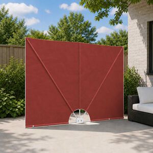 vidaXL Tenda Laterale per Terrazza Pieghevole Terracotta 240x160 cm