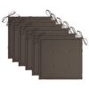 vidaXL Sedie da Giardino Impilabili con Cuscini 6 pz Massello di Teak