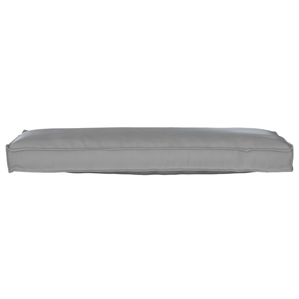 vidaXL Set di Cuscini per Pallet 2 pcs Grigio 120 x 40 x 8 cm