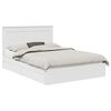 vidaXL Letto con Contenitore Bianco 160 x 200 cm Legno multistrato
