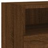 vidaXL Mobili TV Muro 2 pz Rovere Marrone 80x30x30cm Legno Multistrato