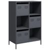 vidaXL Credenza Antracite 68x39x103,5 cm Acciaio