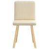 vidaXL Sedie da Pranzo 2 pz Crema in Tessuto