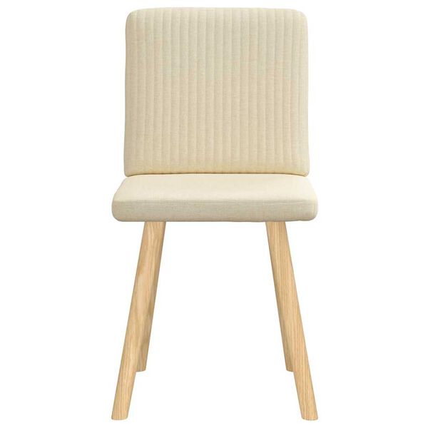 vidaXL Sedie da Pranzo 2 pz Crema in Tessuto