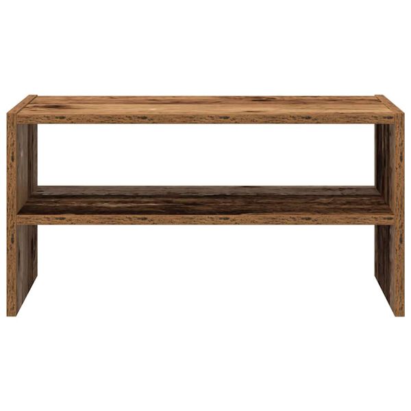 vidaXL Scarpiera Impilabile Legno Antico 60x30x30,5 cm