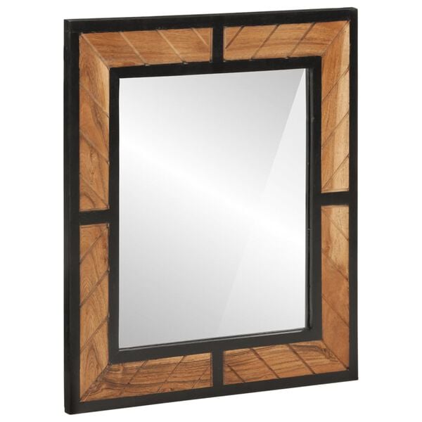 vidaXL Set Mobili da Bagno 2 pz in Ferro e Legno Massello di Acacia