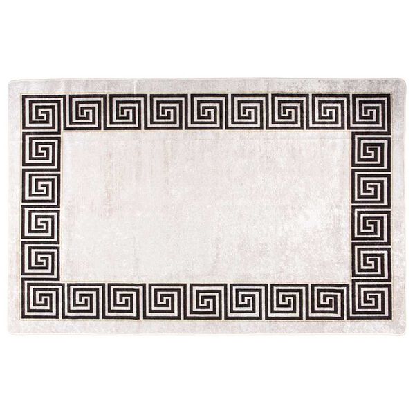 vidaXL Tappeto Lavabile 160x230 cm Beige Chiaro