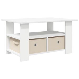 vidaXL Tavolino da salotto Bianco 77 x 55 x 42 cm Legno ingegnerizzato