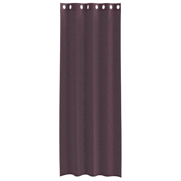 vidaXL Tende in Voile con Occhielli 2 pz Viola 140x260 cm