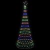 vidaXL Albero di Natale LED con 295 LED Multicolore 250 cm Metallo