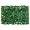  vidaXL Recinzione Foglie Arbusti Artificiali 24 pz Verde 40x60 cm