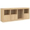 vidaXL Credenza con Luci LED Rovere Sonoma 164x37x67 cm