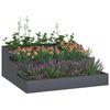vidaXL Vaso da giardino Antracite 90 x 90 x 35 cm