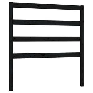 vidaXL Testiera per Letto Nera 81x4x100 cm in Legno Massello di Pino