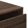 vidaXL Cassettiera Angolo Rovere Marrone 60x41x76cm Legno Multistrato