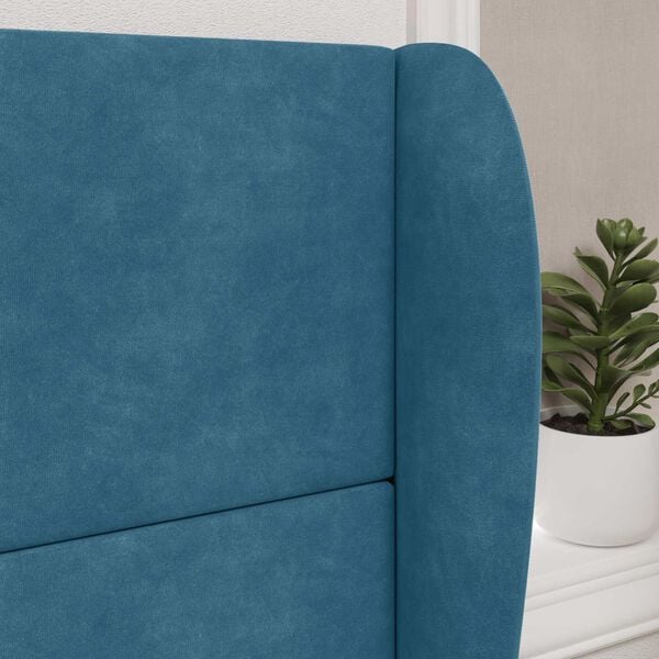 vidaXL Orecchia della Testata Blu 80 x 23 x 6 cm Velluto