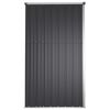vidaXL Capanno per Attrezzi Antracite 225x89x161 cm Acciaio Zincato