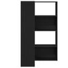 vidaXL Armadio per Libri 2 pcs Rovere Nero 85 x 85 x 140 cm