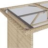 vidaXL Set da Pranzo da Giardino 2 pz con Cuscini Beige in Polyrattan
