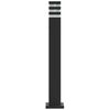 vidaXL Lampade da Terra per Esterni 3pz Nere 80 cm in Alluminio
