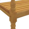 vidaXL Panchina Batavia Cuscino Blu Reale 150 cm Legno Massello Teak