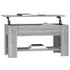vidaXL Tavolino da Salotto Grigio Sonoma 101x49x52cm Legno Multistrato