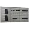 vidaXL Pannelli per Utensili a Parete 3 pz 40x58 cm Acciaio