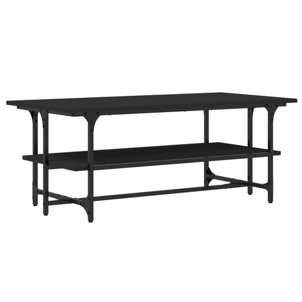 vidaXL Tavolino Salotto Nero 100x50x40cm Legno Multistrato