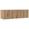 vidaXL Mobili TV a Parete 2pz Rovere Artigianale 100x30x30 cm