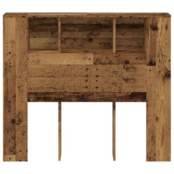vidaXL Testiera con Contenitore Legno 120x19x104,5 cm in Multistrato