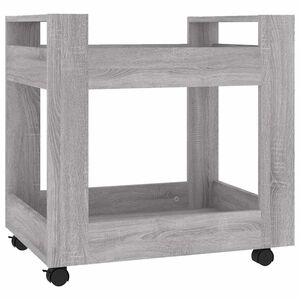 vidaXL Carrello Scrivania Grigio Sonoma 60x45x60 cm Legno Multistrato