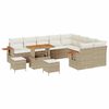 vidaXL Set Divano da Giardino 12 pz Beige polyrattan