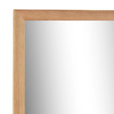vidaXL Specchio da Bagno 60x12x62 cm in Legno Massello di Noce