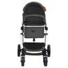 vidaXL Passeggino 3 in 1 Grigio Scuro in Alluminio