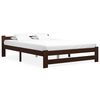 vidaXL Giroletto senza Materasso Marrone Scuro 180x200 cm Legno Pino