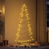 vidaXL Albero di Natale in metallo con supporto Nero 210 cm Acciaio
