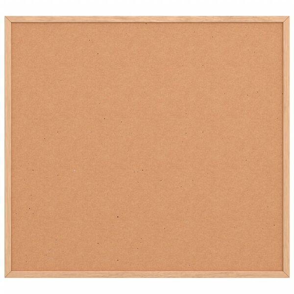 vidaXL Bacheca in sughero con cornice in legno di pino massiccio 60x55 cm