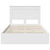 vidaXL Letto con Contenitore Bianco 120 x 200 cm Legno multistrato