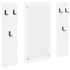 vidaXL Appendiabiti a muro A parete Bianco 96 x 1,5 x 90 cm